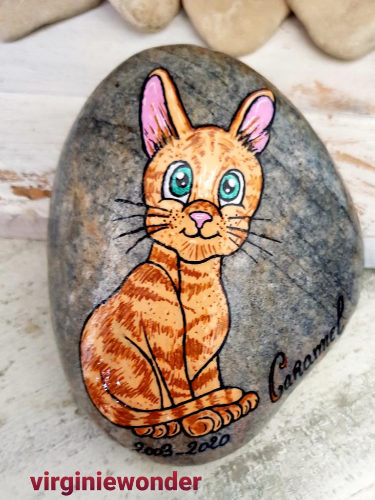 Galet Chats Cartoons Les Galets De VirginieWonder