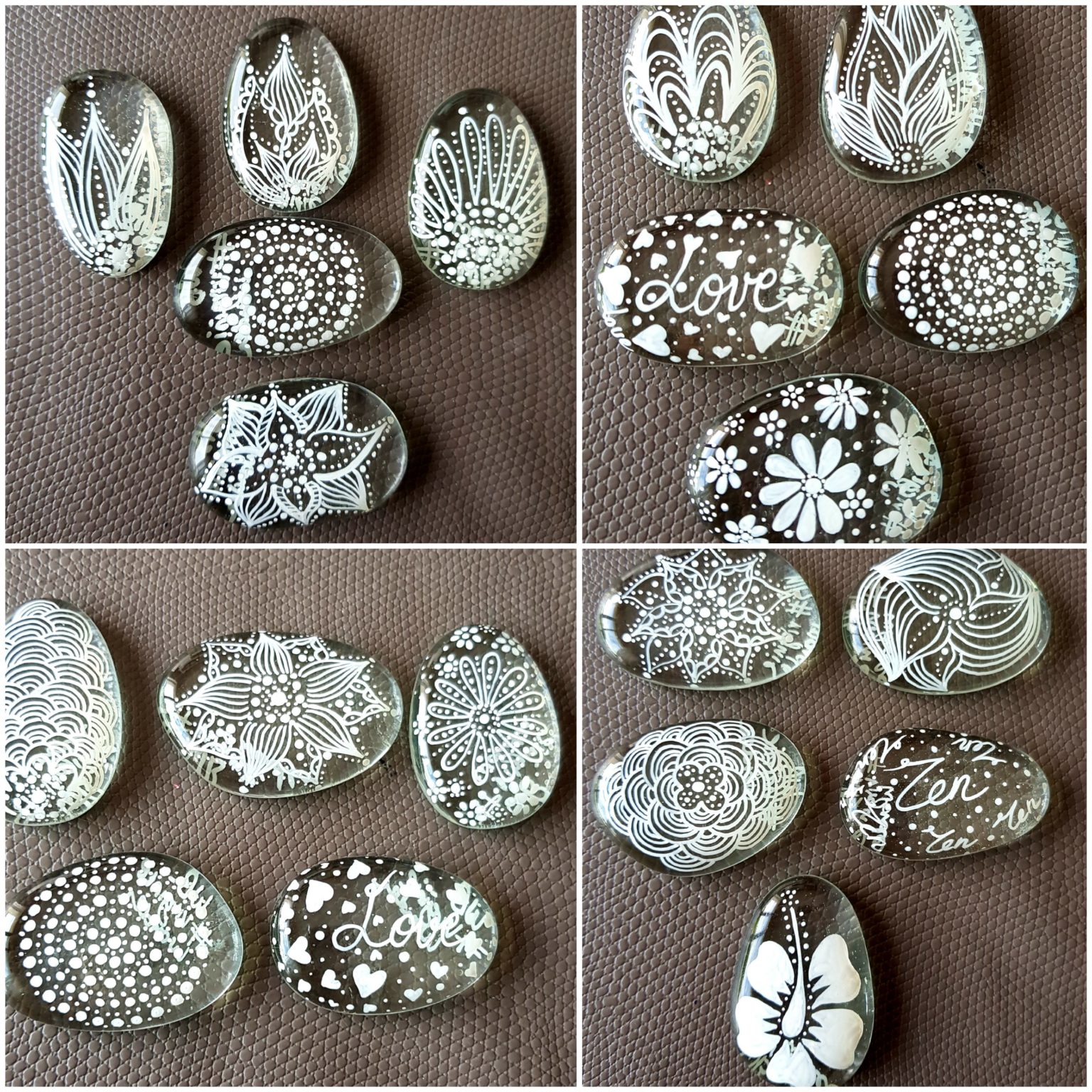 250g Billes Plates Verre 20mm - Galets Décoratifs Pour Jardins, Aquariums, Bricolage Enfant